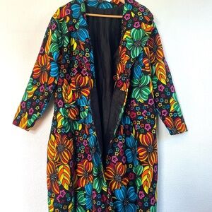 Vibrant Floral Dress Coat from Caldine Fashion